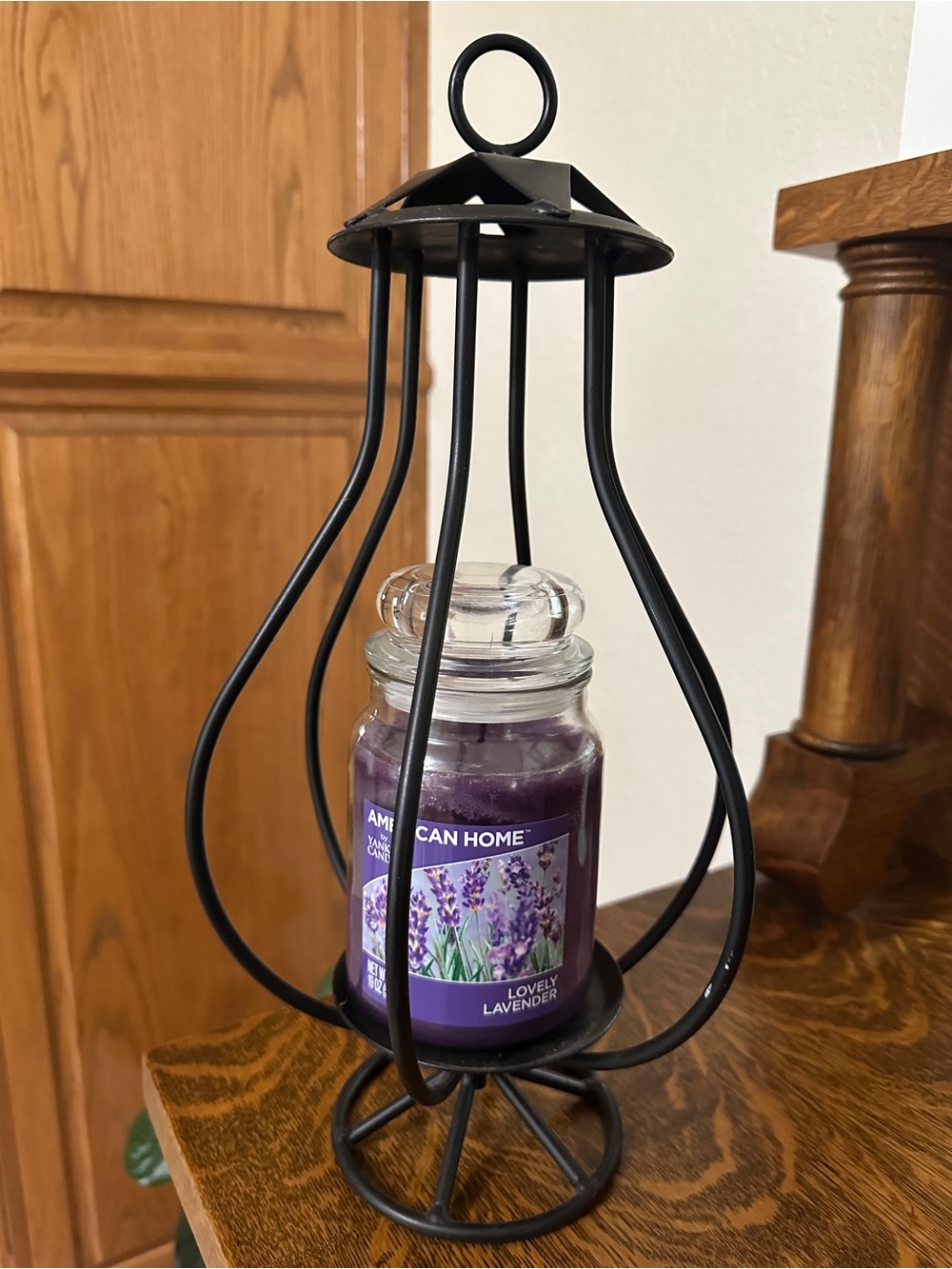 Black Metal Candle holder with